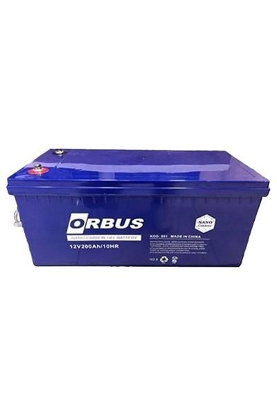 ORBUS 12V 200AH KARBON JEL AKÜ