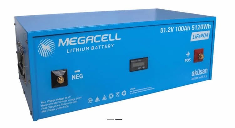 MEGACELL 51.2V 100AH  LİTYUM BATARYA