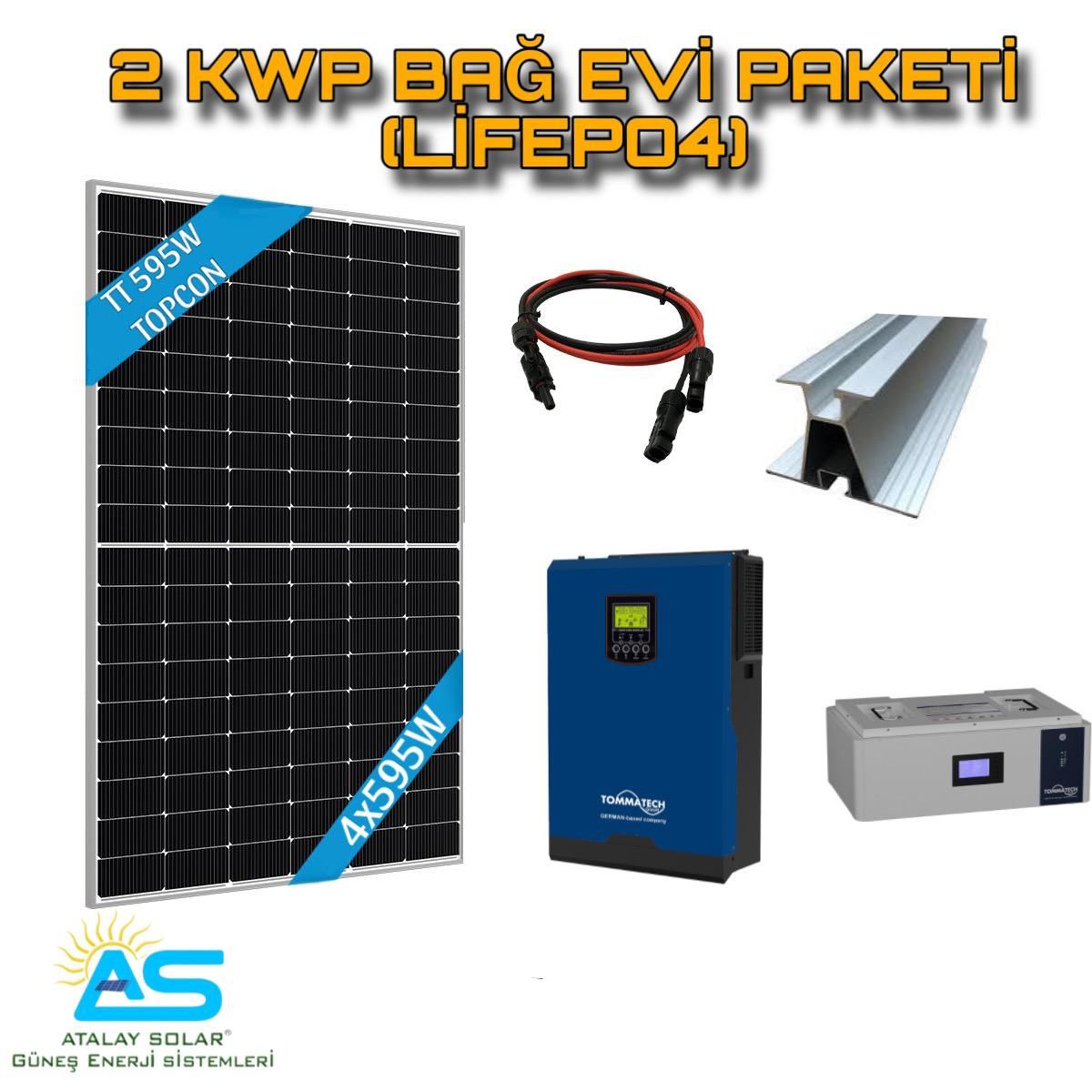 2 KWP BAĞ EVİ PAKETİ ( LİFEPO4 )