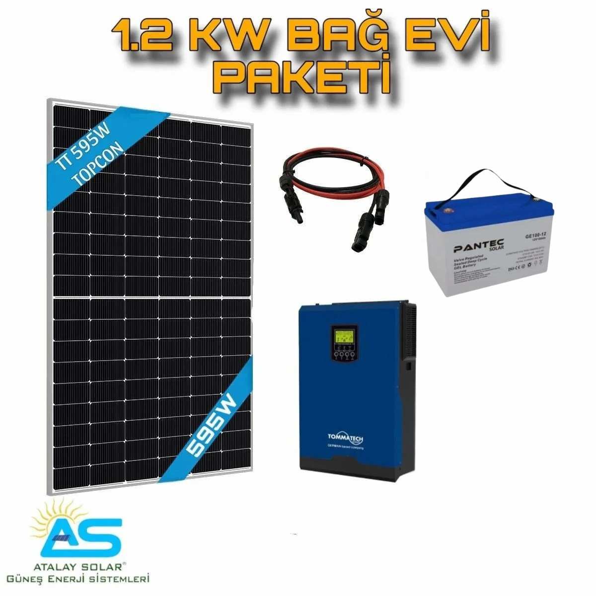 1.2 KW BAĞ EVİ PAKETİ ( BÜYÜTÜLEBİLİR )