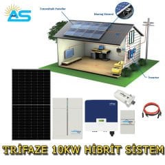TRİFAZE 10KW HİBRİT SİSTEM