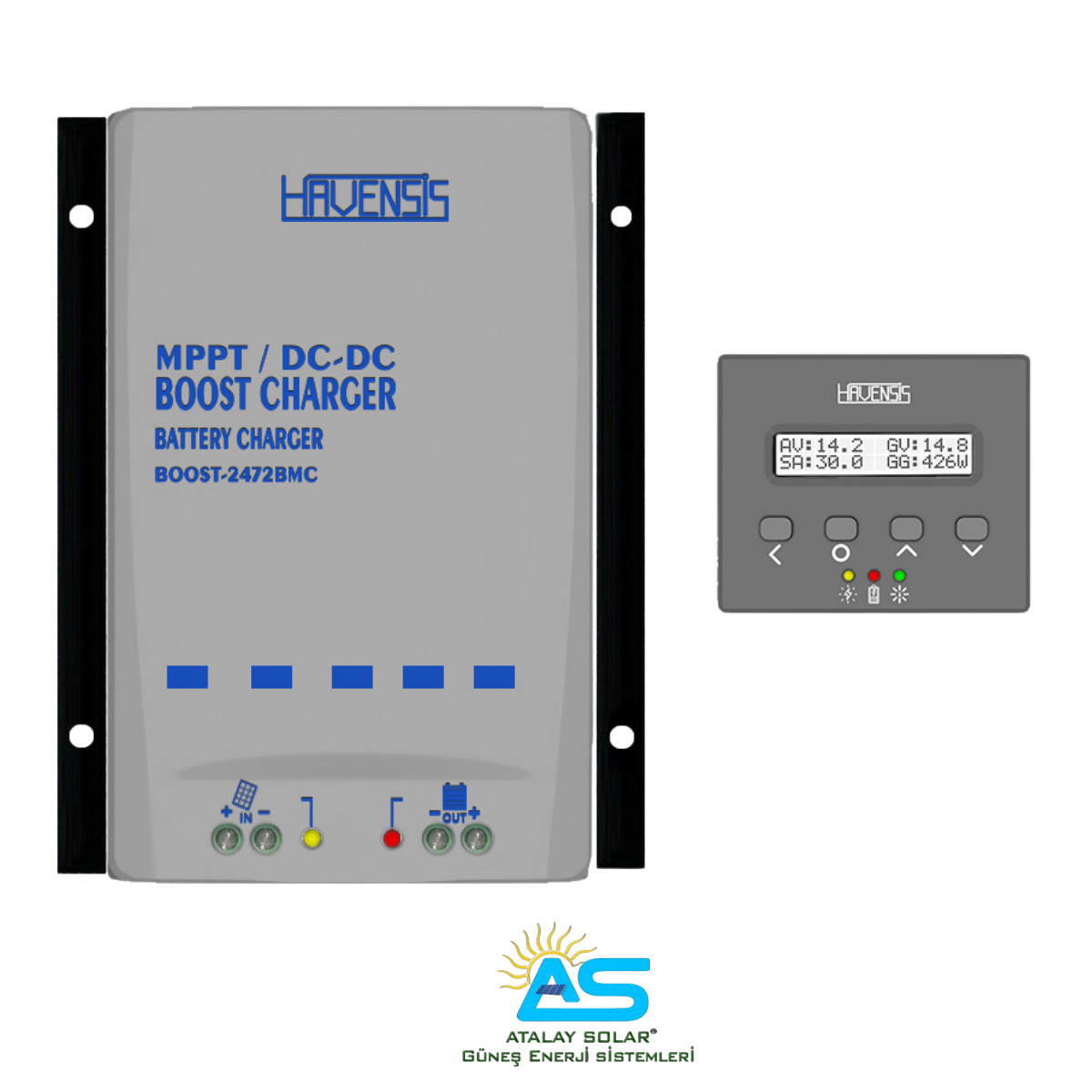 24-72 V DC-DC MPPT ŞARJ KONTROL CİHAZI