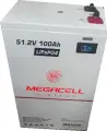 Megacell 51,2V 100Ah LiFePO4 Lityum Demir Fosfat Akü(PRİZMATİK/BLUETOOTHLU)